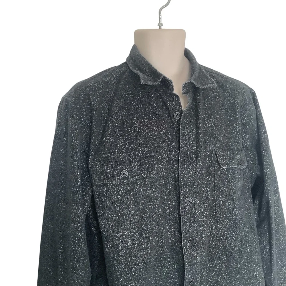 Freedom Foundry Shirt Mens Large Black Pockets Long Sleeve 100% Cotton - Picture 2 of 8